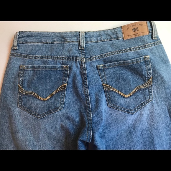 US POLO ASSN women’s blue denim boot cut jean sz 9/10 - Picture 4 of 5
